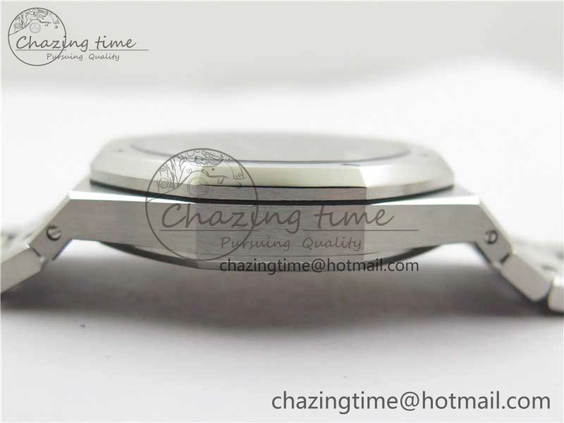 Royal Oak 41mm 15500 SS ZF 1:1 Best Edition Gray Textured Dial on SS Bracelet A4302 V2 (Free Box) Modern 4827