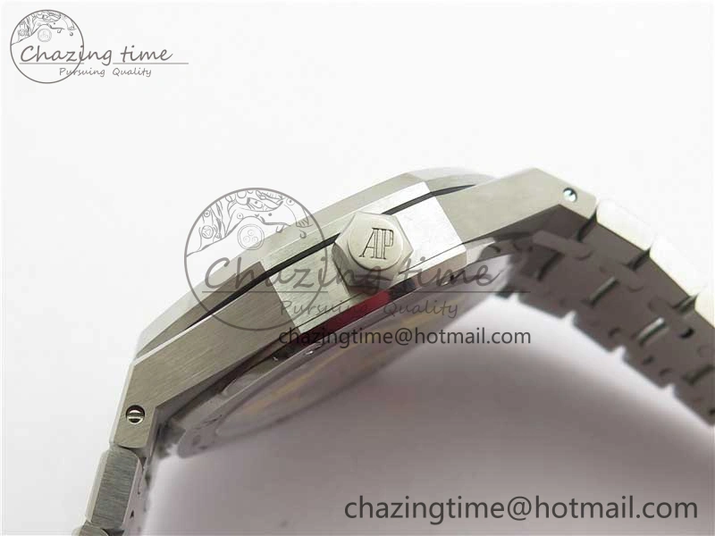 Royal Oak 41mm 15500 SS ZF 1:1 Best Edition Gray Textured Dial on SS Bracelet A4302 V2 (Free Box) Modern 4827