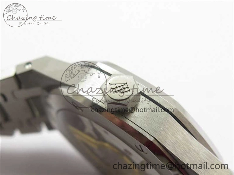 Royal Oak 41mm 15500 SS ZF 1:1 Best Edition Gray Textured Dial on SS Bracelet A4302 V2 (Free Box) Modern 4827