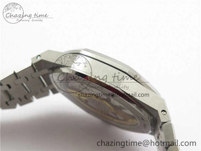 Royal Oak 41mm 15500 SS ZF 1:1 Best Edition Gray Textured Dial on SS Bracelet A4302 V2 (Free Box) Modern 4827