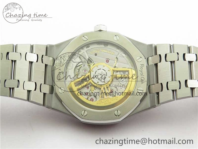Royal Oak 41mm 15500 SS ZF 1:1 Best Edition Gray Textured Dial on SS Bracelet A4302 V2 (Free Box) Modern 4827