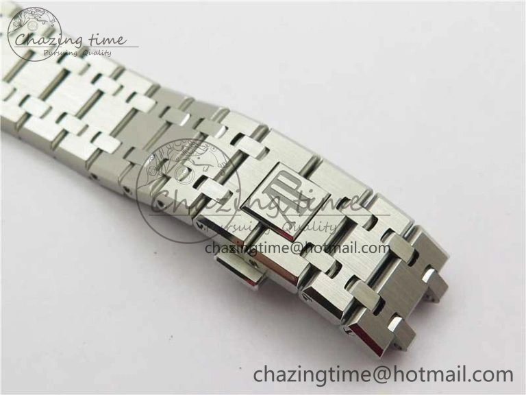 Royal Oak 41mm 15500 SS ZF 1:1 Best Edition Gray Textured Dial on SS Bracelet A4302 V2 (Free Box) Modern 4827