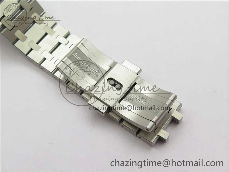 Royal Oak 41mm 15500 SS ZF 1:1 Best Edition Gray Textured Dial on SS Bracelet A4302 V2 (Free Box) Modern 4827