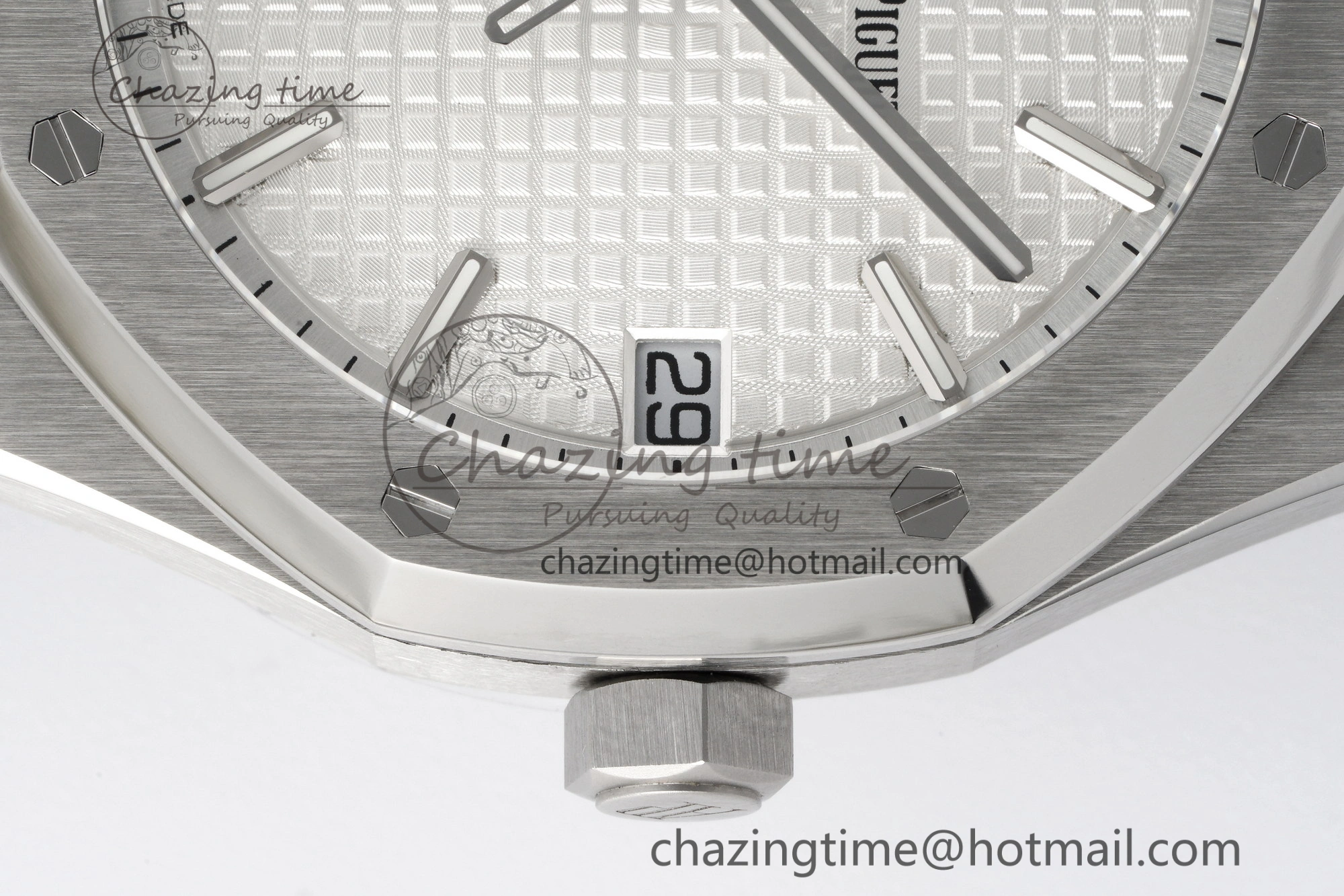 Reliable Royal Oak 41mm 15500 SS ZF 1:1 Best Edition White Textured Dial on SS Bracelet A4302 Super Clone V 4710