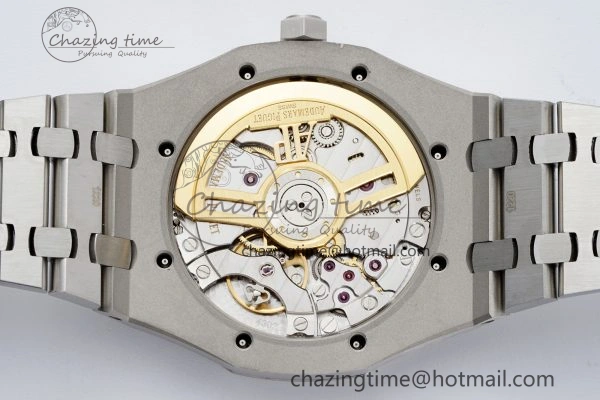 Reliable Royal Oak 41mm 15500 SS ZF 1:1 Best Edition White Textured Dial on SS Bracelet A4302 Super Clone V 4710