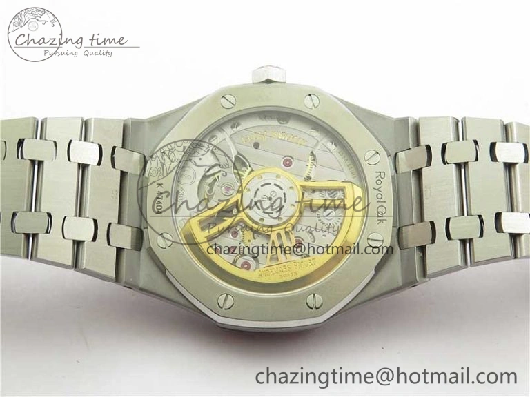 Royal Oak 41mm 15500 SS ZF 1:1 Best Edition White Textured Dial on SS Bracelet A4302 V2 (Free Box) Supportive 4832