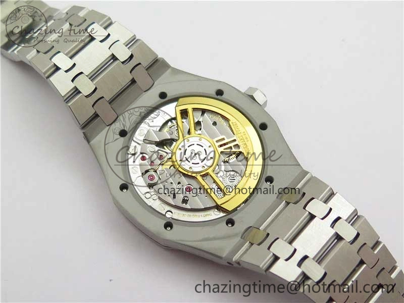 Royal Oak 41mm 15500 SS ZF 1:1 Best Edition White Textured Dial on SS Bracelet A4302 V2 (Free Box) Supportive 4832