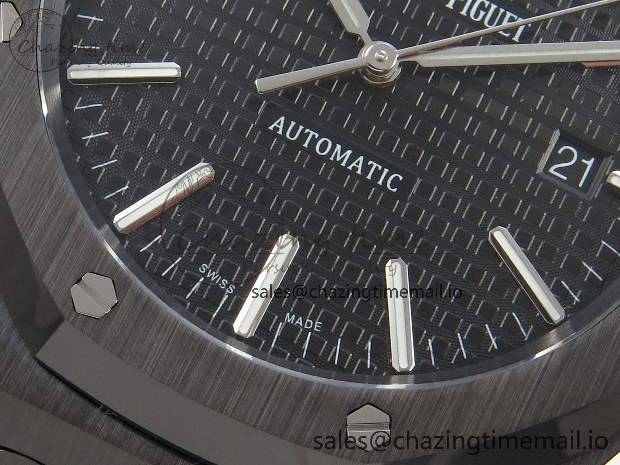 Bold Royal Oak 41mm 15500 THBF 1:1 Best Edition Black Dial on Black Ceramic Bracelet SA4302 Super Clone 4213