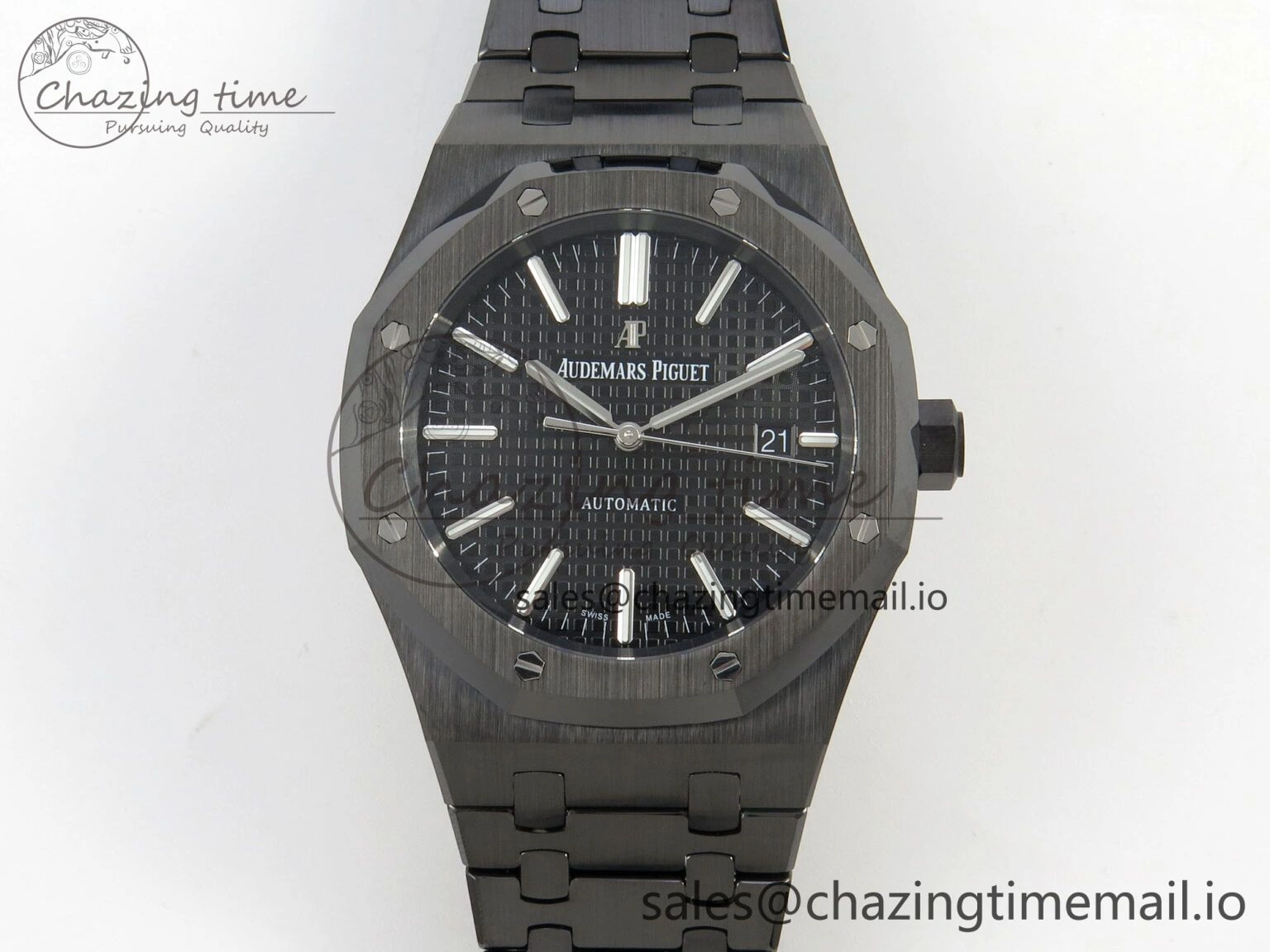 Bold Royal Oak 41mm 15500 THBF 1:1 Best Edition Black Dial on Black Ceramic Bracelet SA4302 Super Clone 4213