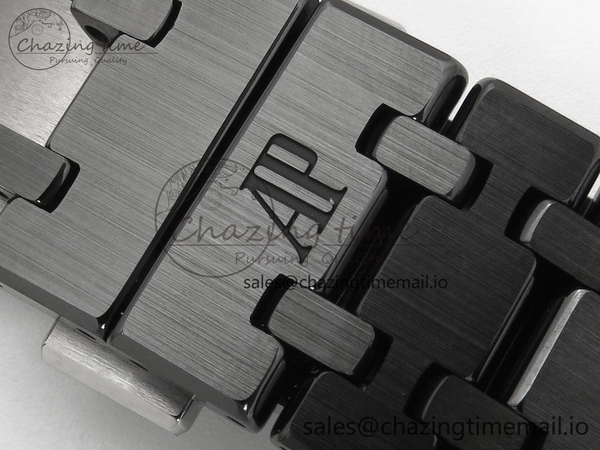 ZeroBulk Royal Oak 41mm 15500 THBF 1:1 Best Edition Blue Dial on Black Ceramic Bracelet SA4302 Super Clone 4211