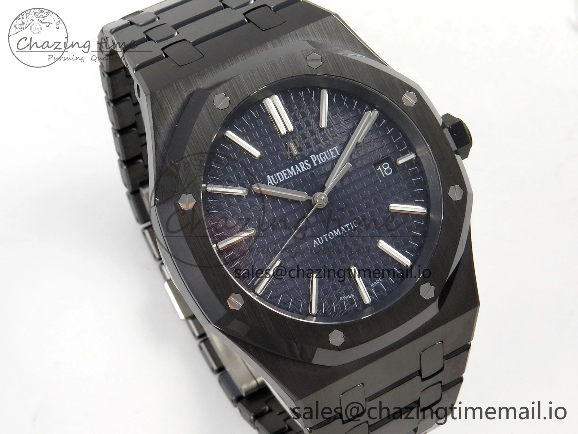 ZeroBulk Royal Oak 41mm 15500 THBF 1:1 Best Edition Blue Dial on Black Ceramic Bracelet SA4302 Super Clone 4211