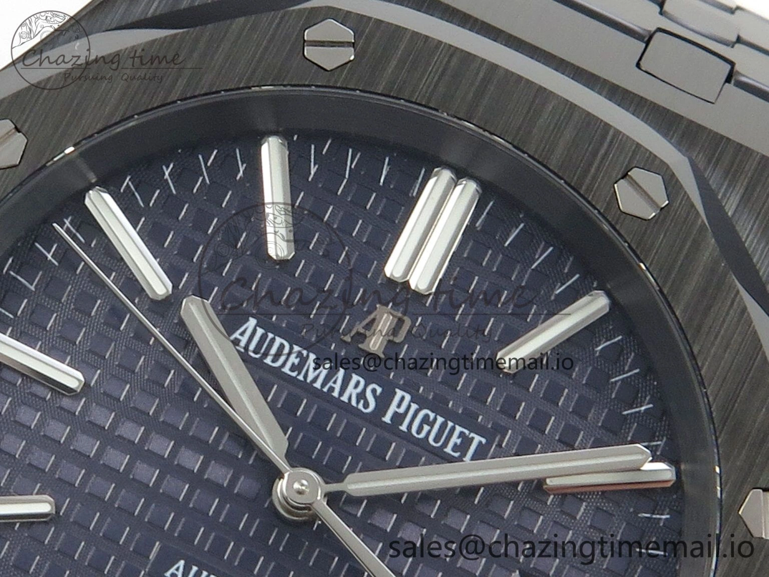 ZeroBulk Royal Oak 41mm 15500 THBF 1:1 Best Edition Blue Dial on Black Ceramic Bracelet SA4302 Super Clone 4211