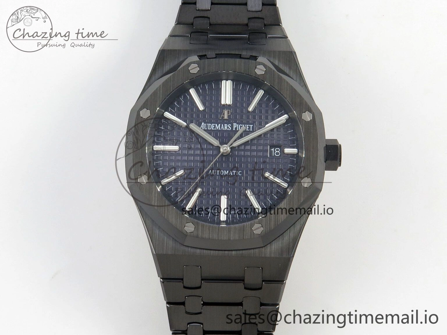 ZeroBulk Royal Oak 41mm 15500 THBF 1:1 Best Edition Blue Dial on Black Ceramic Bracelet SA4302 Super Clone 4211