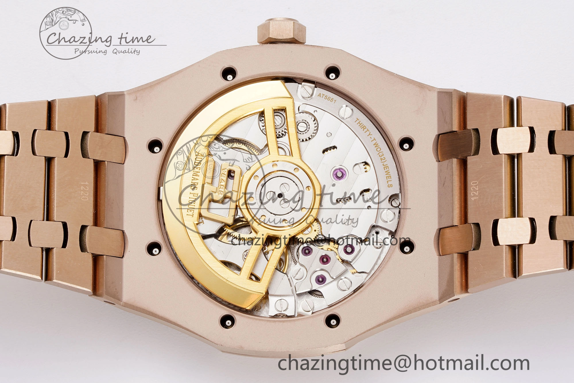 OdorResistant Royal Oak 41mm 15510 “50th Anniversary” RG APSF 1:1 Best Edition Blue Dial on RG Bracelet SA4302 Super Clone 4593