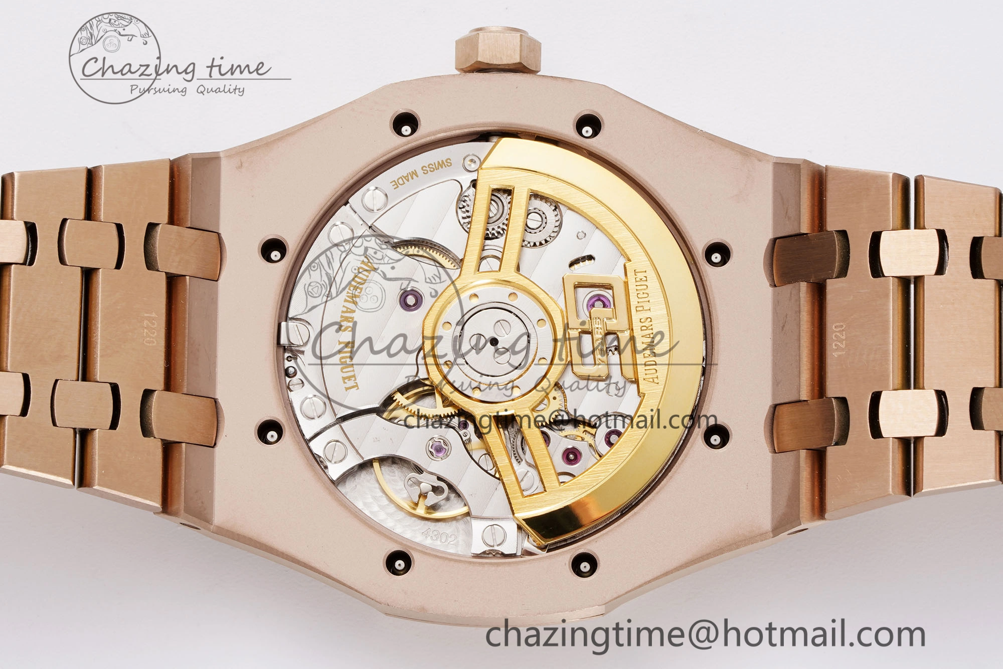 OdorResistant Royal Oak 41mm 15510 “50th Anniversary” RG APSF 1:1 Best Edition Blue Dial on RG Bracelet SA4302 Super Clone 4593
