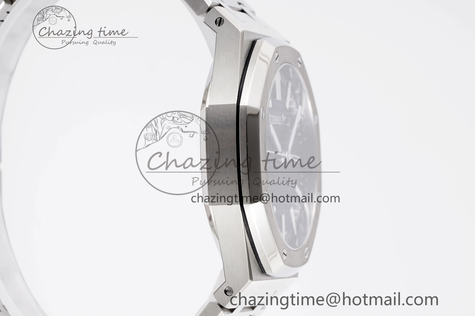 SportInspired Royal Oak 41mm 15510 “50th Anniversary” SS APSF 1:1 Best Edition Black Dial on SS Bracelet SA4302 Super Clone 4590