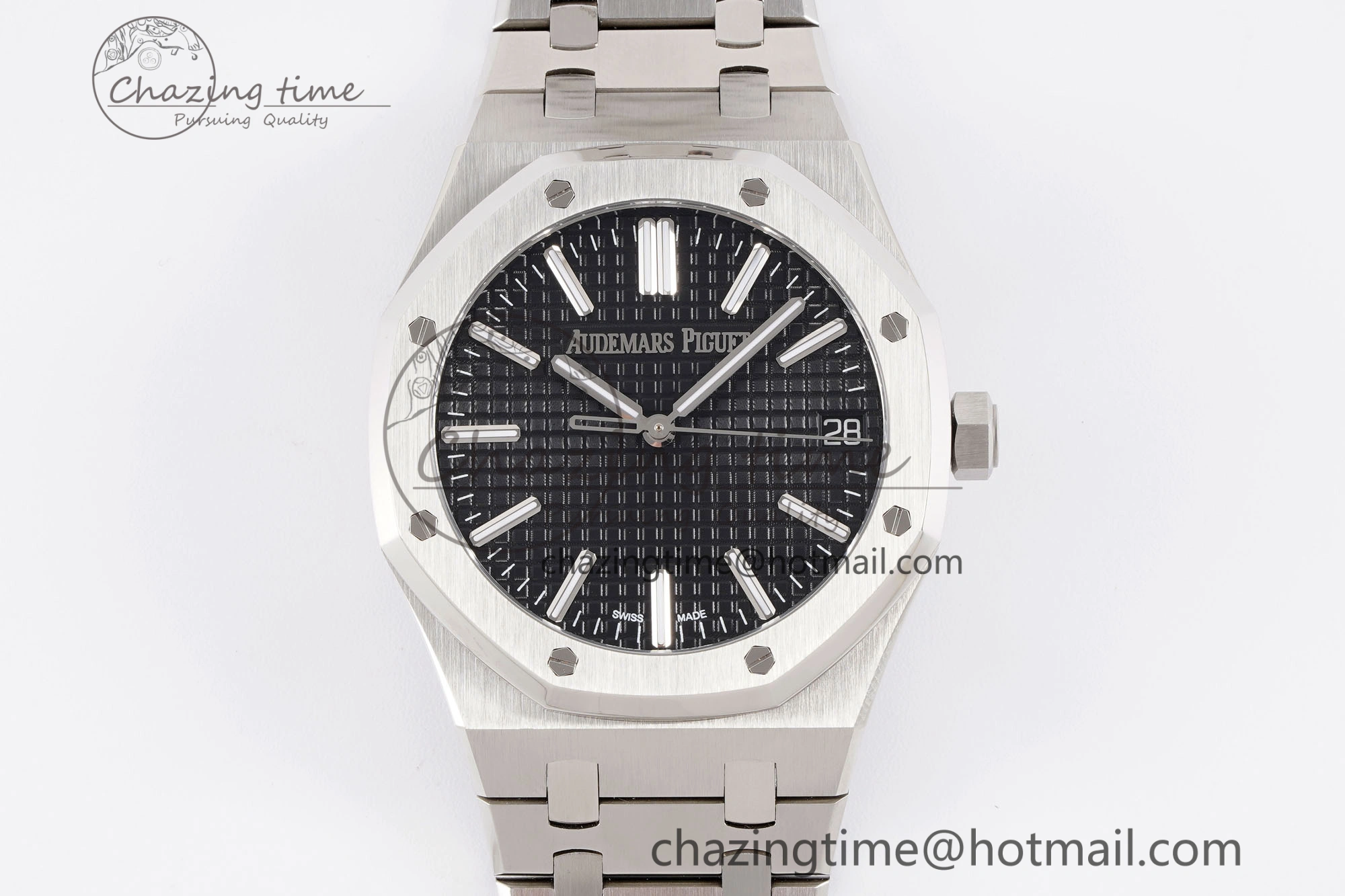 SportInspired Royal Oak 41mm 15510 “50th Anniversary” SS APSF 1:1 Best Edition Black Dial on SS Bracelet SA4302 Super Clone 4590