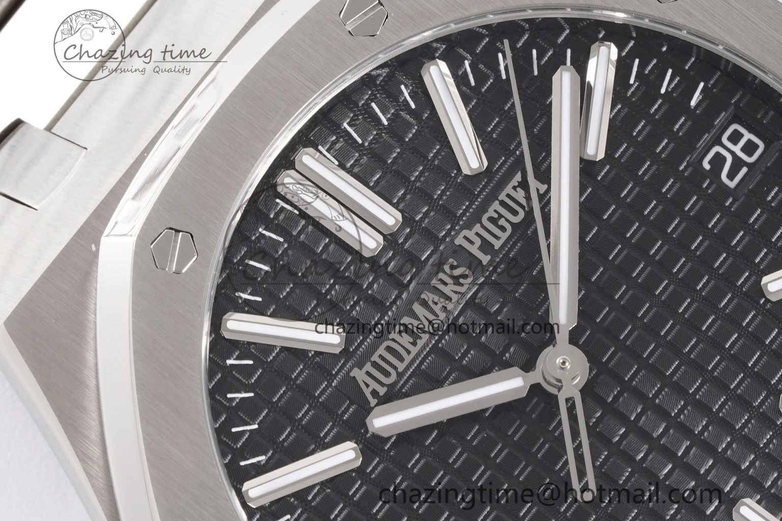 SportInspired Royal Oak 41mm 15510 “50th Anniversary” SS APSF 1:1 Best Edition Black Dial on SS Bracelet SA4302 Super Clone 4590