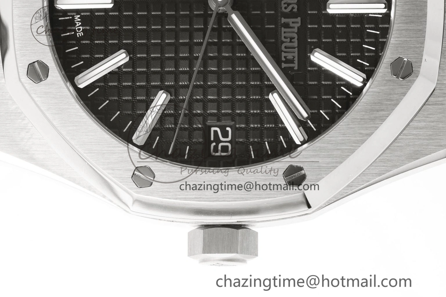 SportInspired Royal Oak 41mm 15510 “50th Anniversary” SS APSF 1:1 Best Edition Black Dial on SS Bracelet SA4302 Super Clone 4590