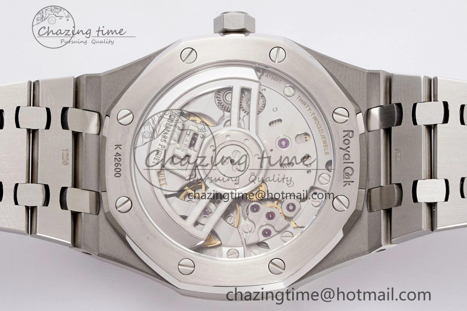 Royal Oak 41mm 15510 “50th Anniversary” SS APSF 1:1 Best Edition Blue Dial on SS Bracelet SA4302 Super Clone TravelReady 4586