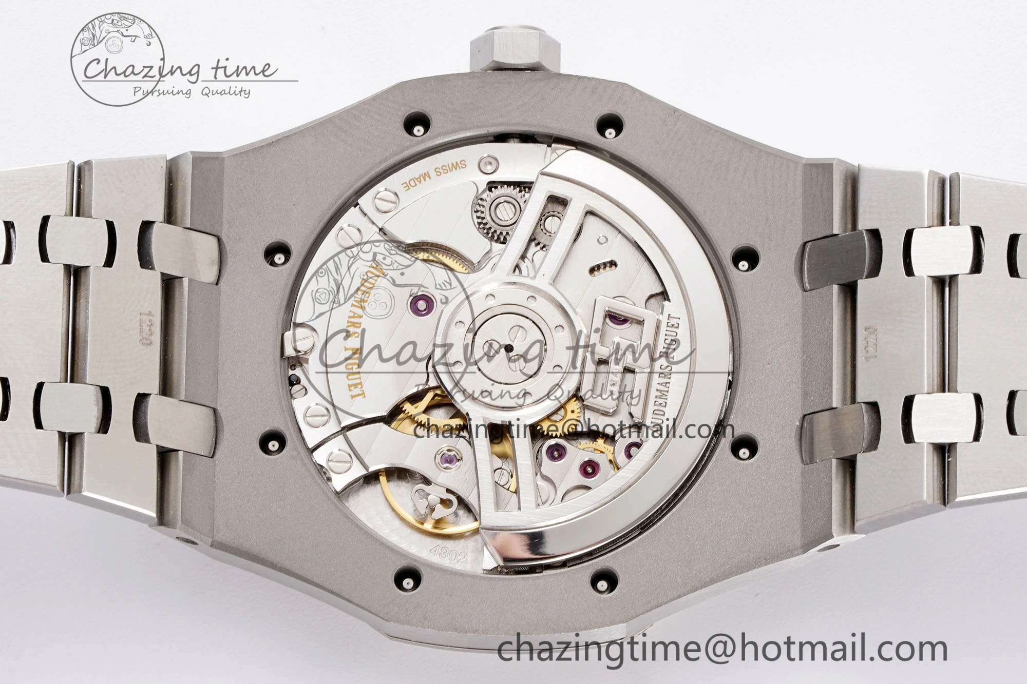 Royal Oak 41mm 15510 “50th Anniversary” SS APSF 1:1 Best Edition Blue Dial on SS Bracelet SA4302 Super Clone TravelReady 4586