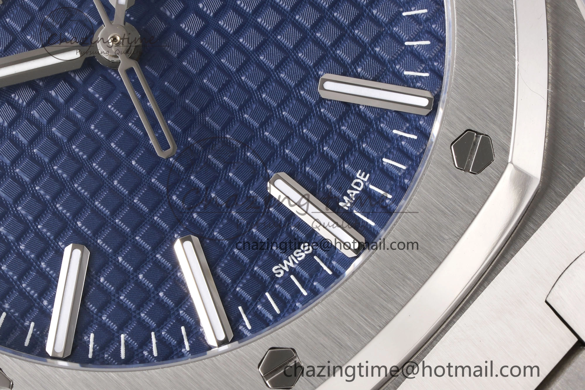 Royal Oak 41mm 15510 “50th Anniversary” SS APSF 1:1 Best Edition Blue Dial on SS Bracelet SA4302 Super Clone TravelReady 4586