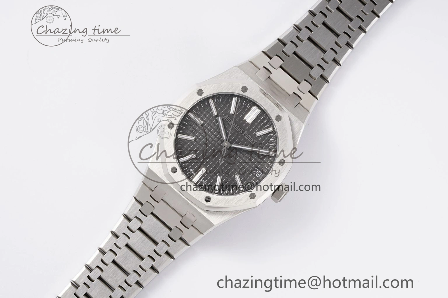 Royal Oak 41mm 15510 “50th Anniversary” SS APSF 1:1 Best Edition Gray Dial on SS Bracelet SA4302 Super Clone WrinkleFree 4588