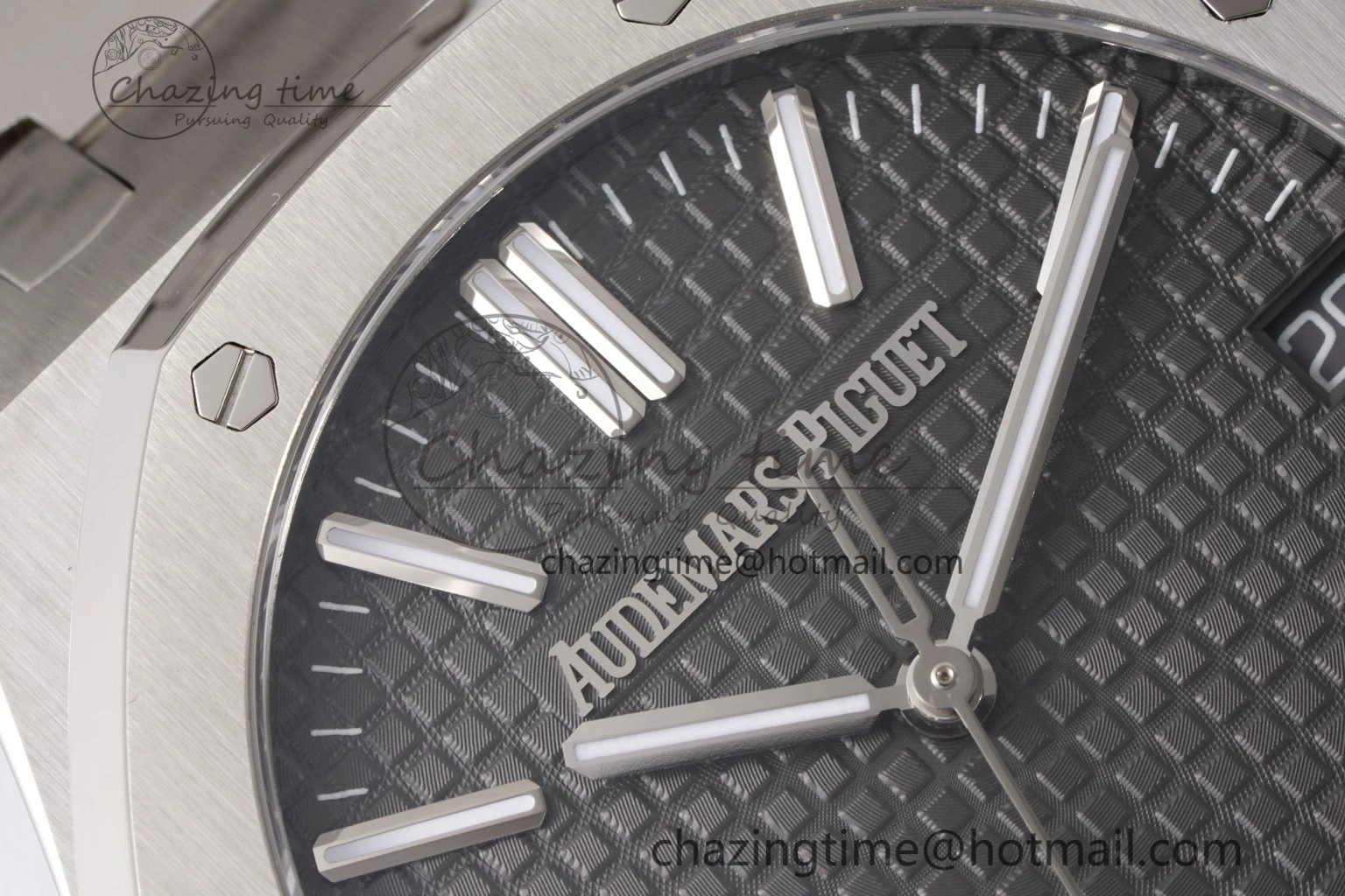 Royal Oak 41mm 15510 “50th Anniversary” SS APSF 1:1 Best Edition Gray Dial on SS Bracelet SA4302 Super Clone WrinkleFree 4588