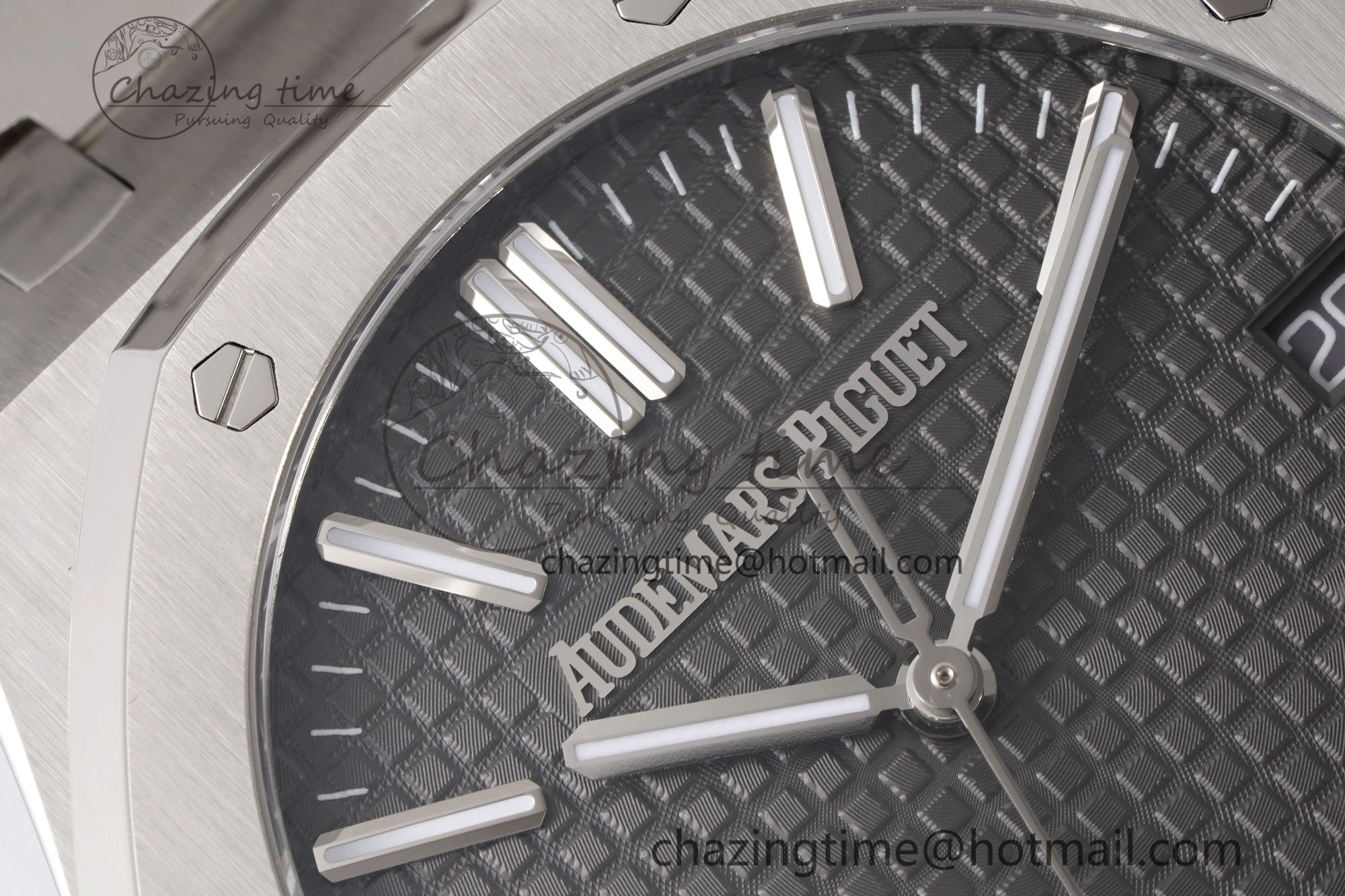 Royal Oak 41mm 15510 “50th Anniversary” SS APSF 1:1 Best Edition Gray Dial on SS Bracelet SA4302 Super Clone WrinkleFree 4588