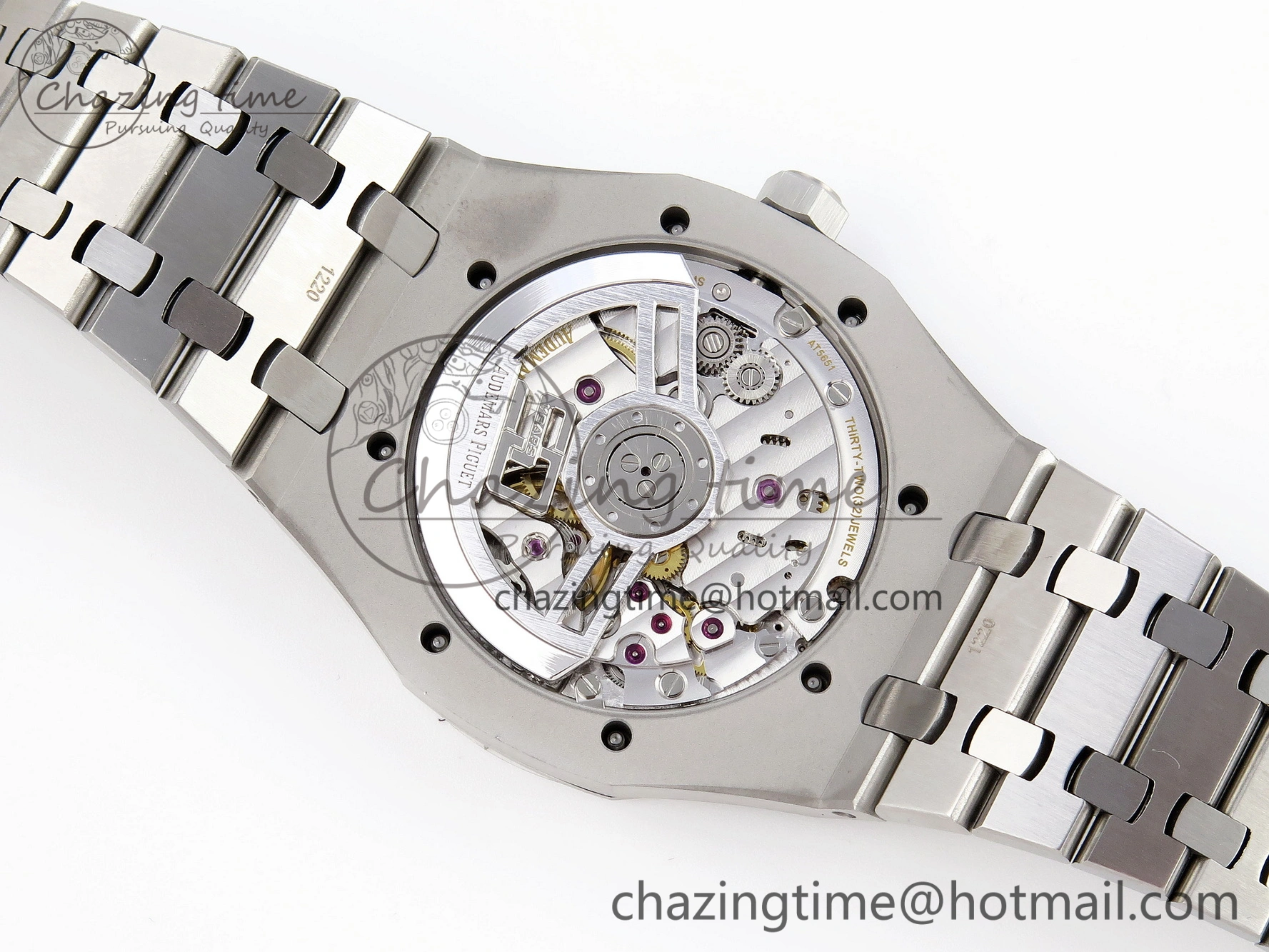 FastDry Royal Oak 41mm 15510 “50th Anniversary” SS APSF 1:1 Best Edition White Dial on SS Bracelet SA4302 Super Clone 4570