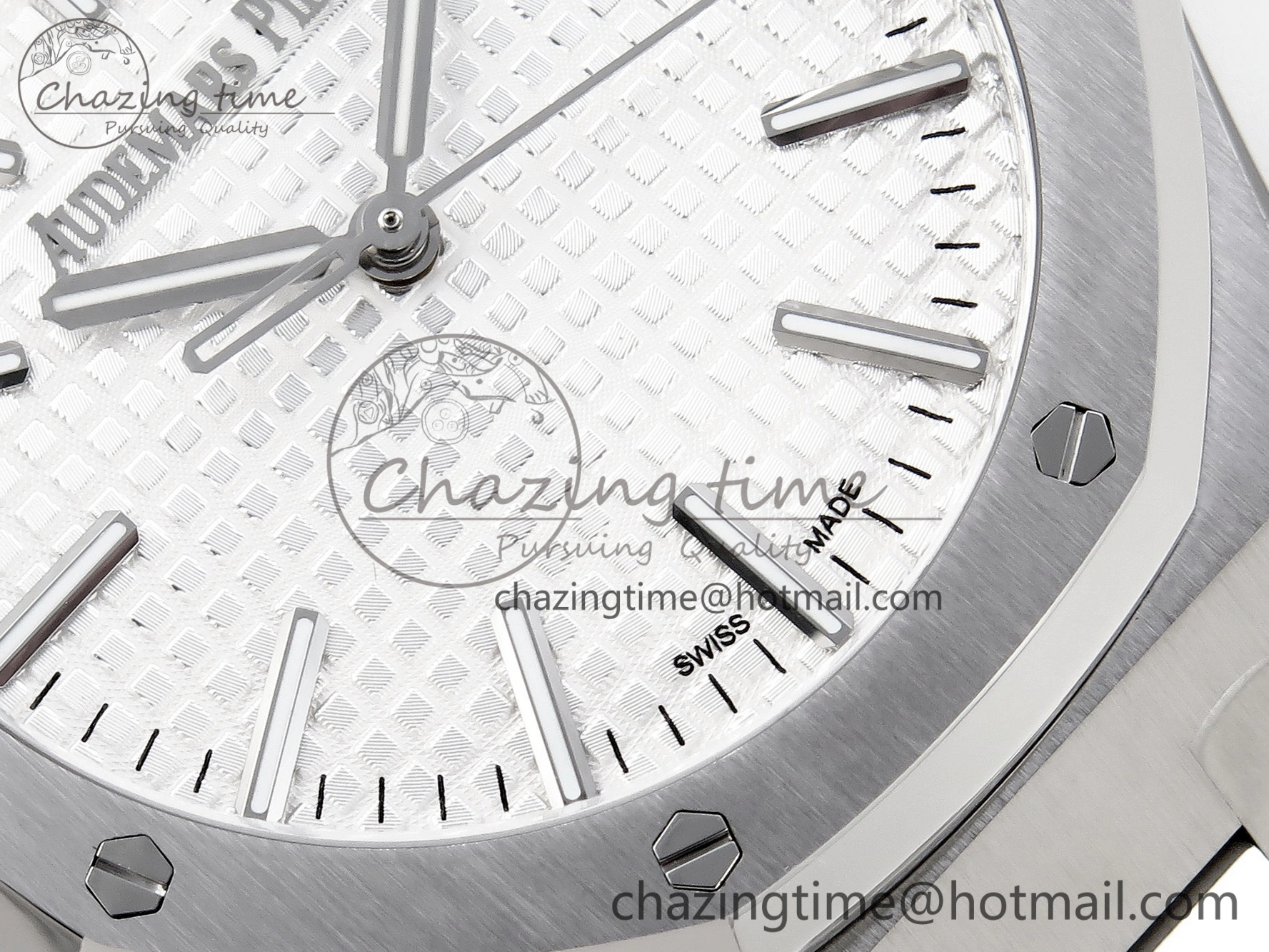 FastDry Royal Oak 41mm 15510 “50th Anniversary” SS APSF 1:1 Best Edition White Dial on SS Bracelet SA4302 Super Clone 4570