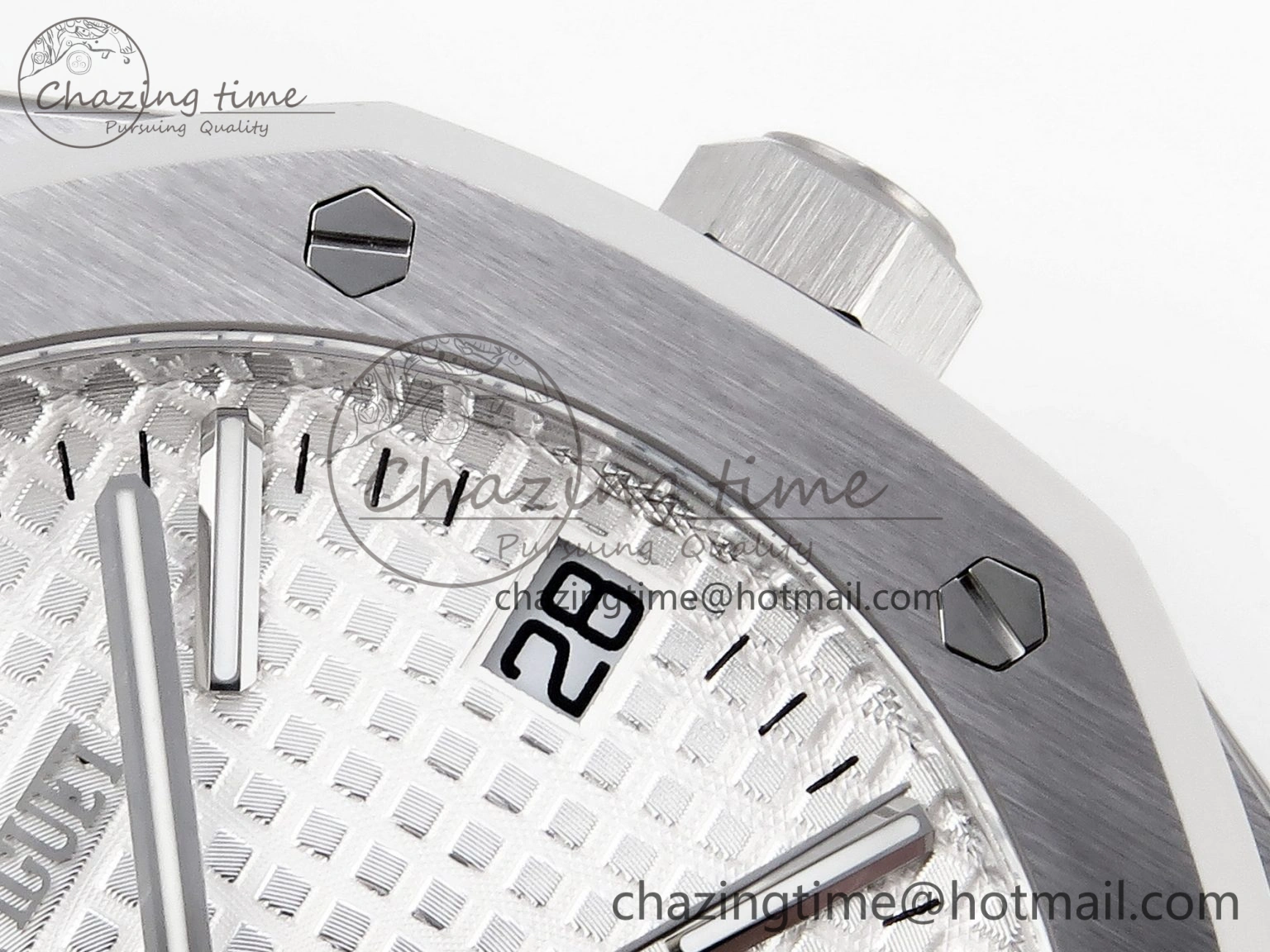 FastDry Royal Oak 41mm 15510 “50th Anniversary” SS APSF 1:1 Best Edition White Dial on SS Bracelet SA4302 Super Clone 4570