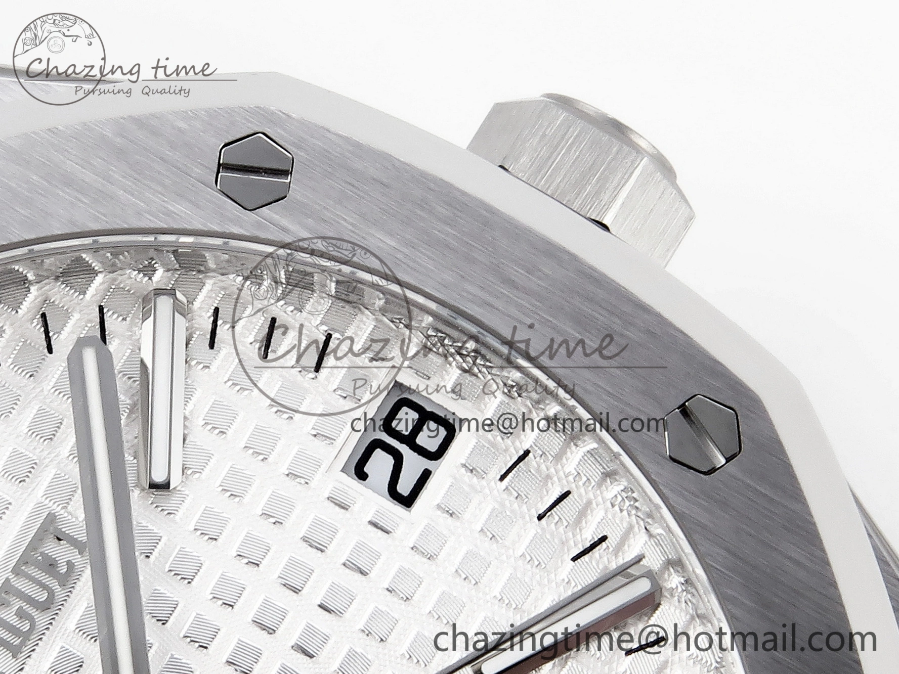 FastDry Royal Oak 41mm 15510 “50th Anniversary” SS APSF 1:1 Best Edition White Dial on SS Bracelet SA4302 Super Clone 4570
