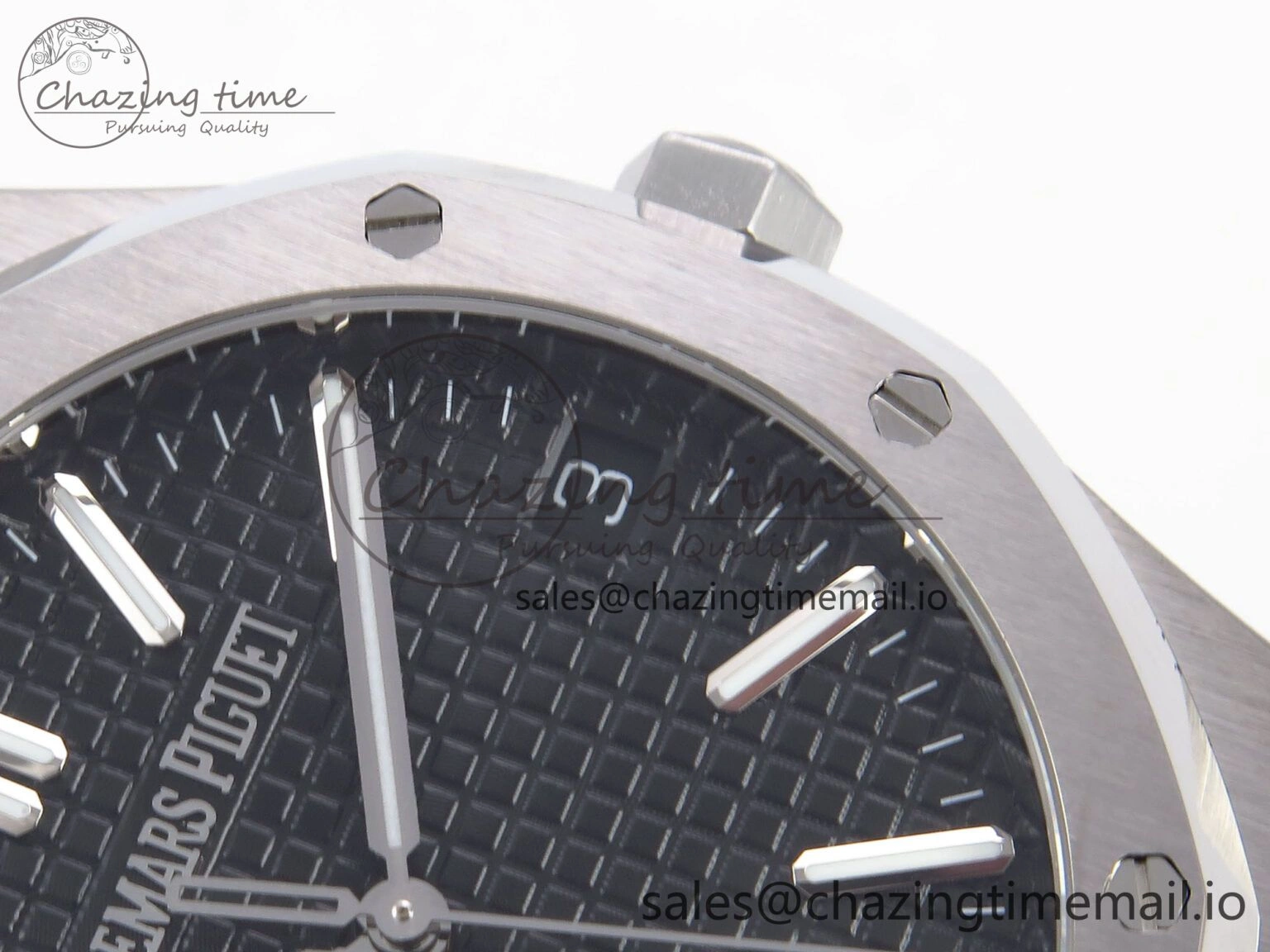 Royal Oak 41mm 15510 “50th Anniversary” SS IPF 1:1 Best Edition Black Textured Dial on SS Bracelet SA4302 Super Clone Trendy 4385