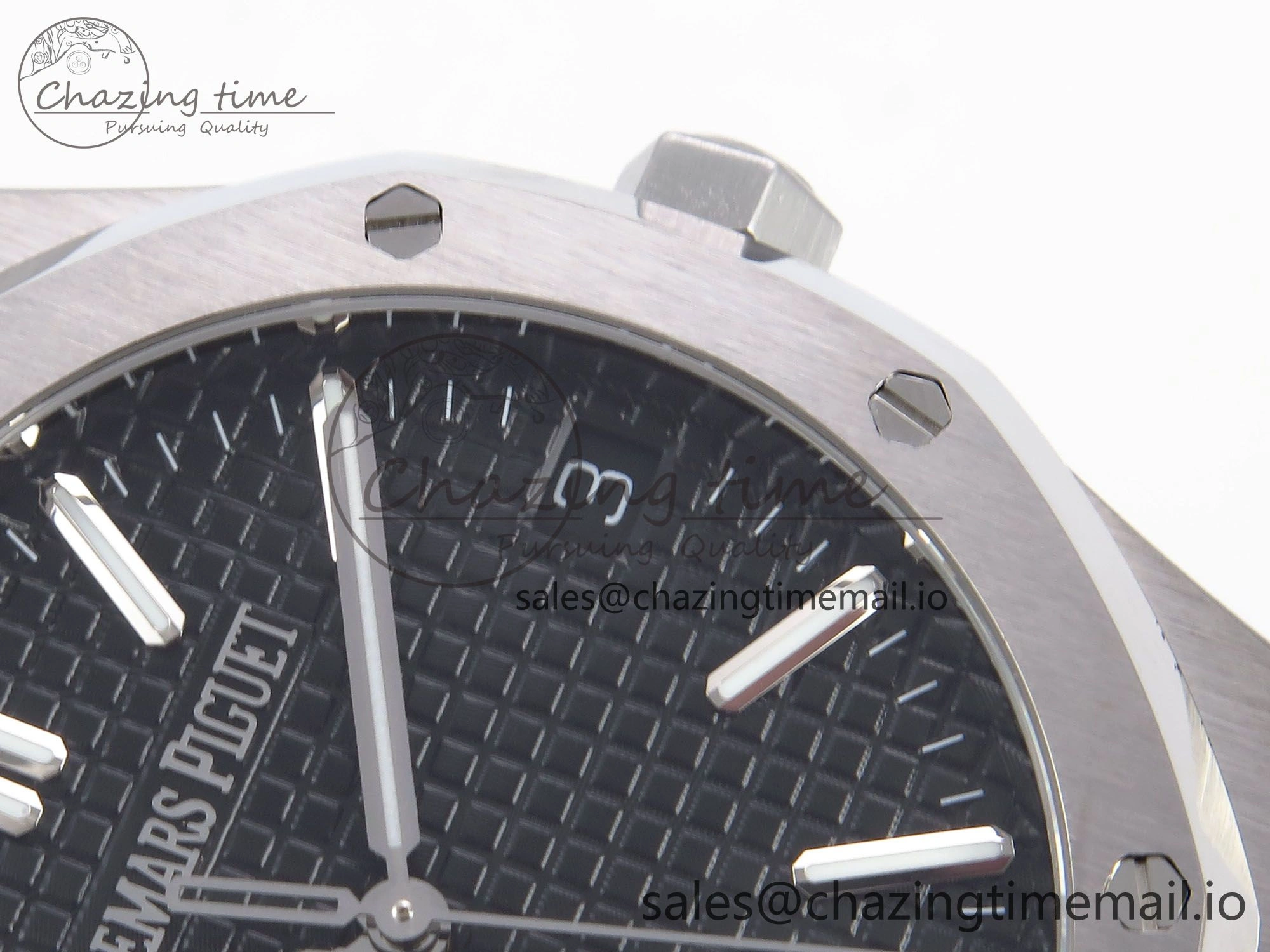 Royal Oak 41mm 15510 “50th Anniversary” SS IPF 1:1 Best Edition Black Textured Dial on SS Bracelet SA4302 Super Clone Trendy 4385