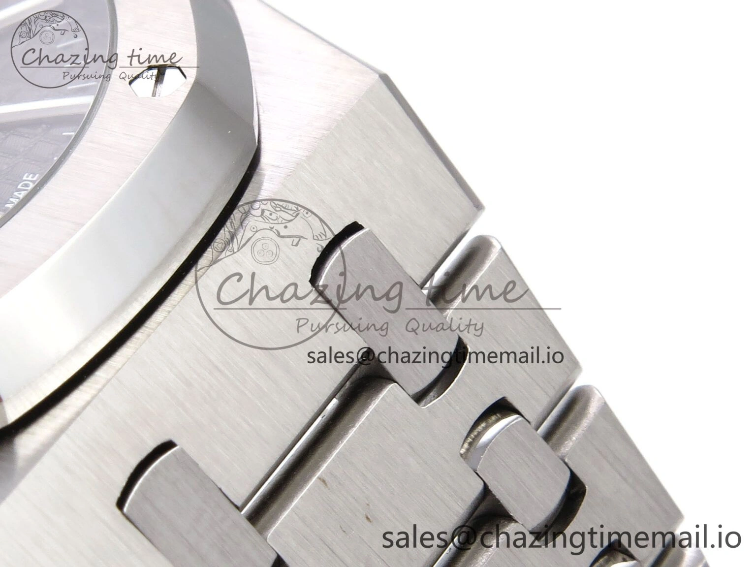 Royal Oak 41mm 15510 “50th Anniversary” SS IPF 1:1 Best Edition Gray Textured Dial on SS Bracelet SA4302 Super Clone Contemporary 4386