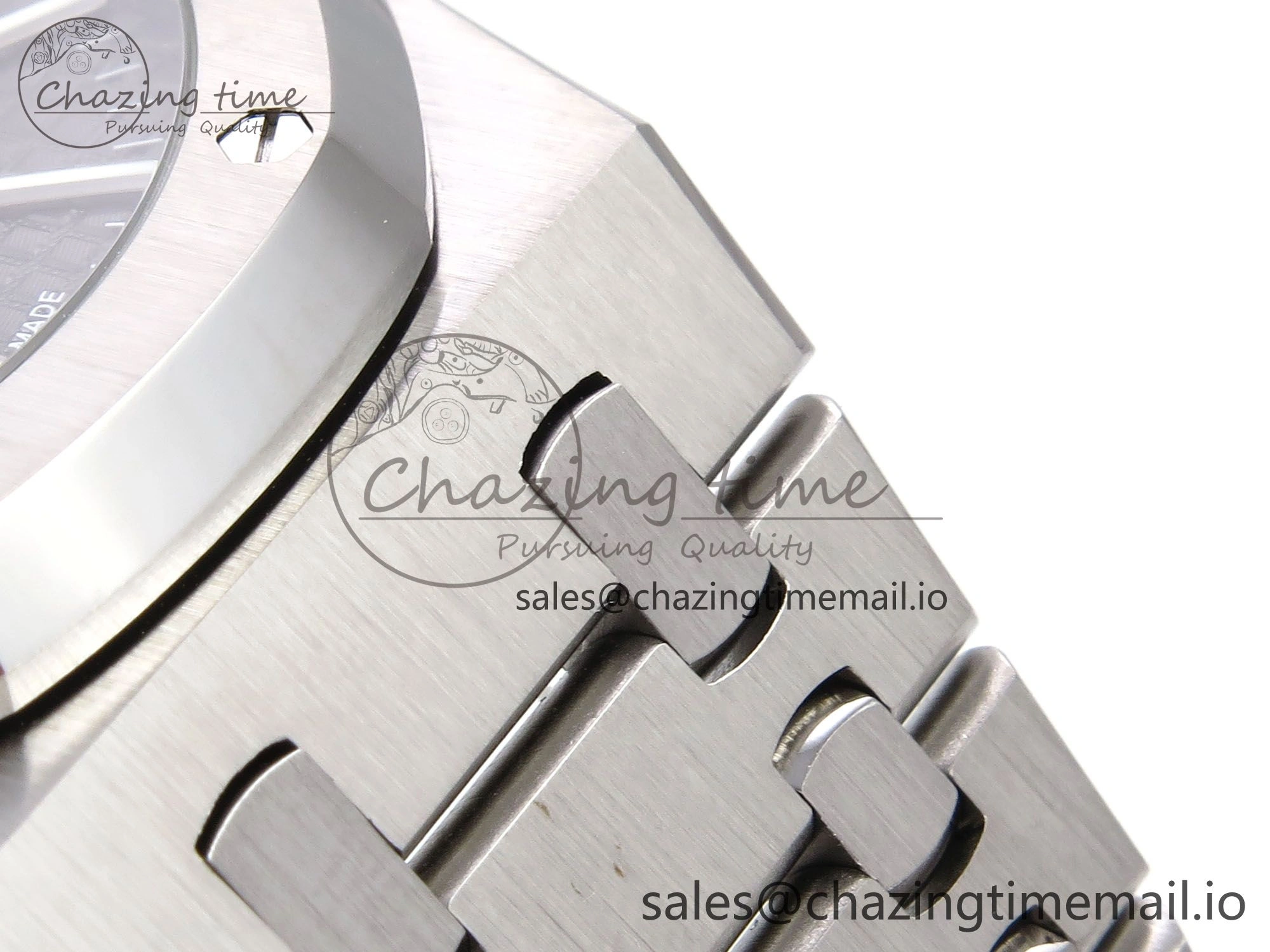 Royal Oak 41mm 15510 “50th Anniversary” SS IPF 1:1 Best Edition Gray Textured Dial on SS Bracelet SA4302 Super Clone Contemporary 4386