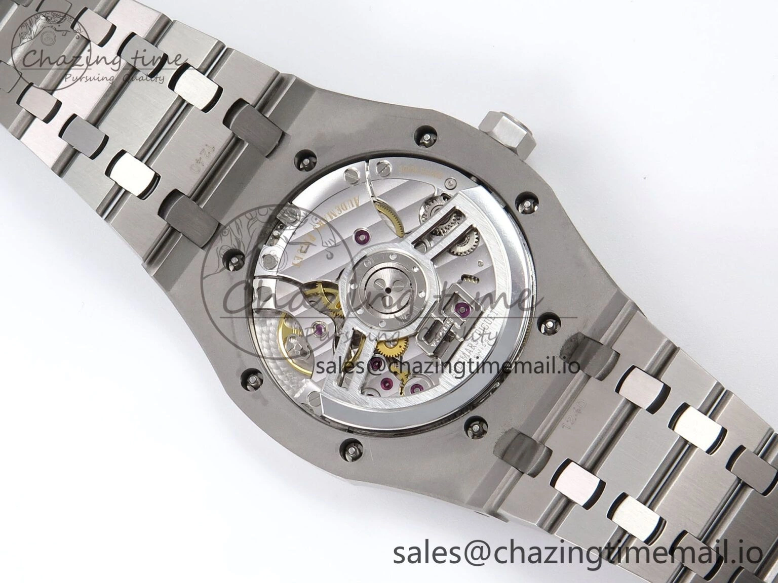 Royal Oak 41mm 15510 “50th Anniversary” SS IPF 1:1 Best Edition Light Blue Textured Dial on SS Bracelet SA4302 Super Clone Fashionable 4384
