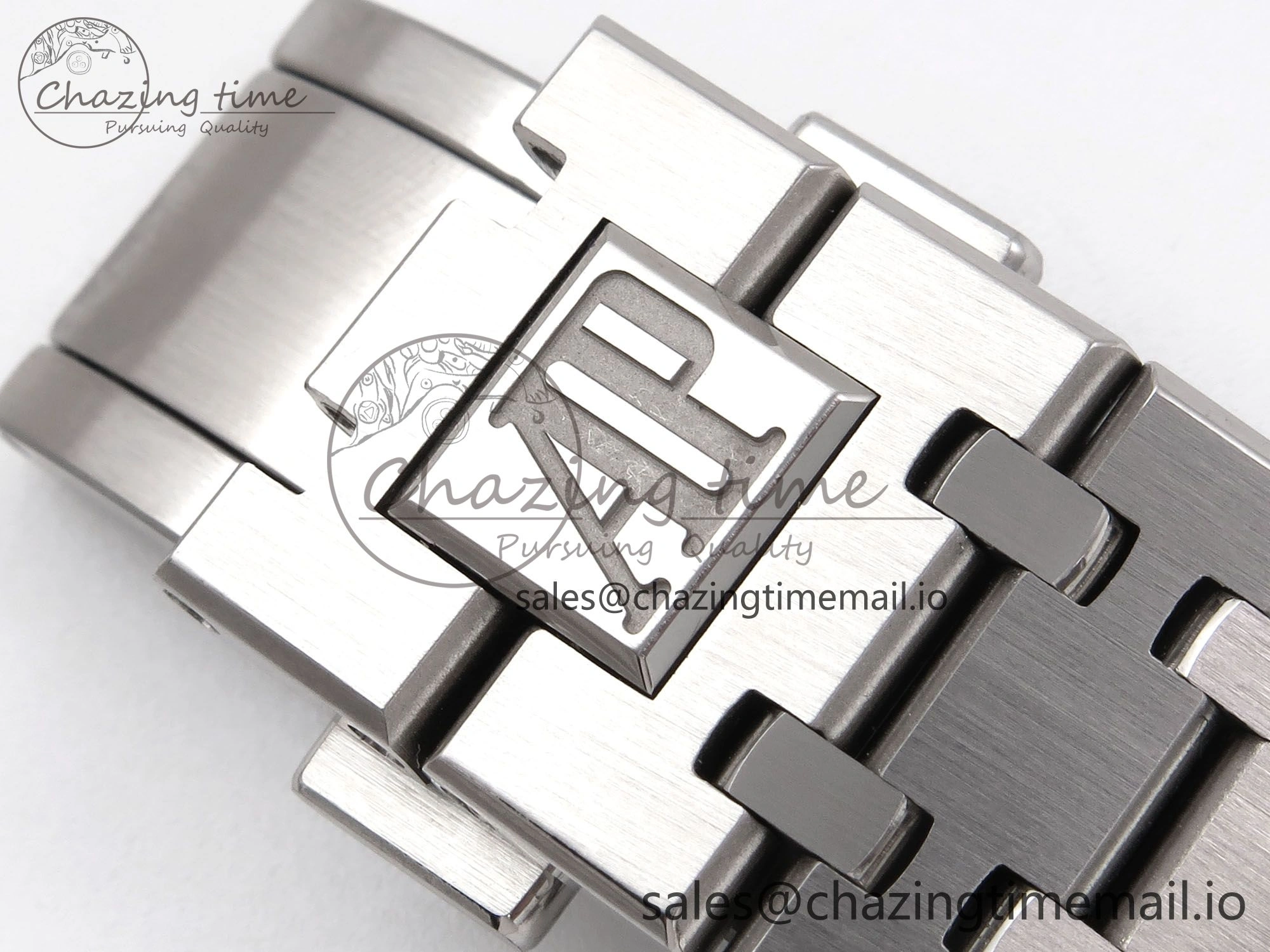 Royal Oak 41mm 15510 “50th Anniversary” SS IPF 1:1 Best Edition Light Blue Textured Dial on SS Bracelet SA4302 Super Clone Fashionable 4384
