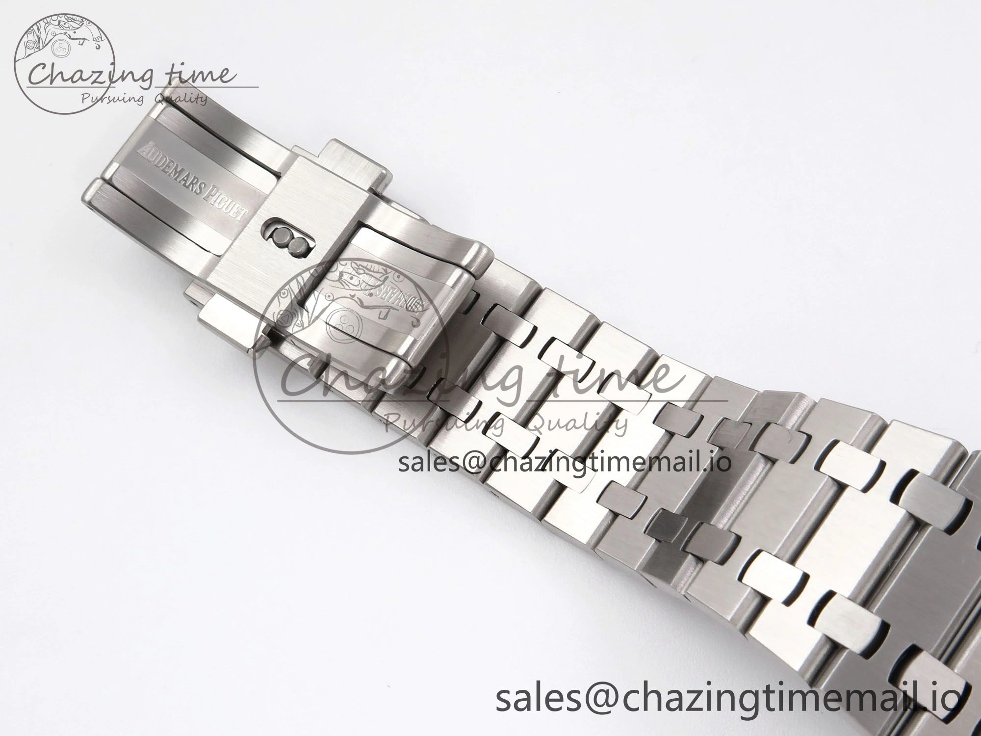 Royal Oak 41mm 15510 “50th Anniversary” SS IPF 1:1 Best Edition Light Blue Textured Dial on SS Bracelet SA4302 Super Clone Fashionable 4384