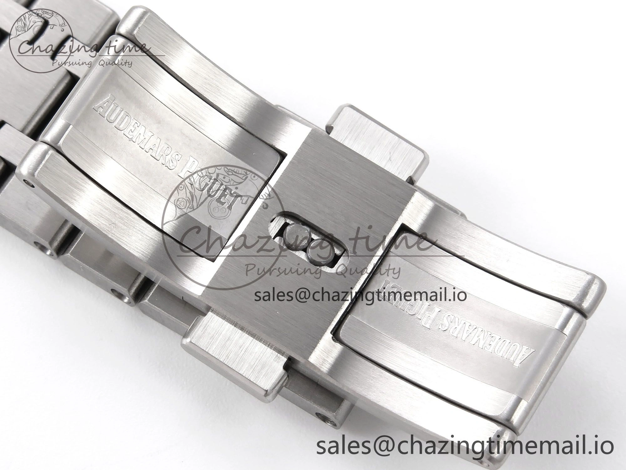 Royal Oak 41mm 15510 “50th Anniversary” SS IPF 1:1 Best Edition Light Blue Textured Dial on SS Bracelet SA4302 Super Clone Fashionable 4384