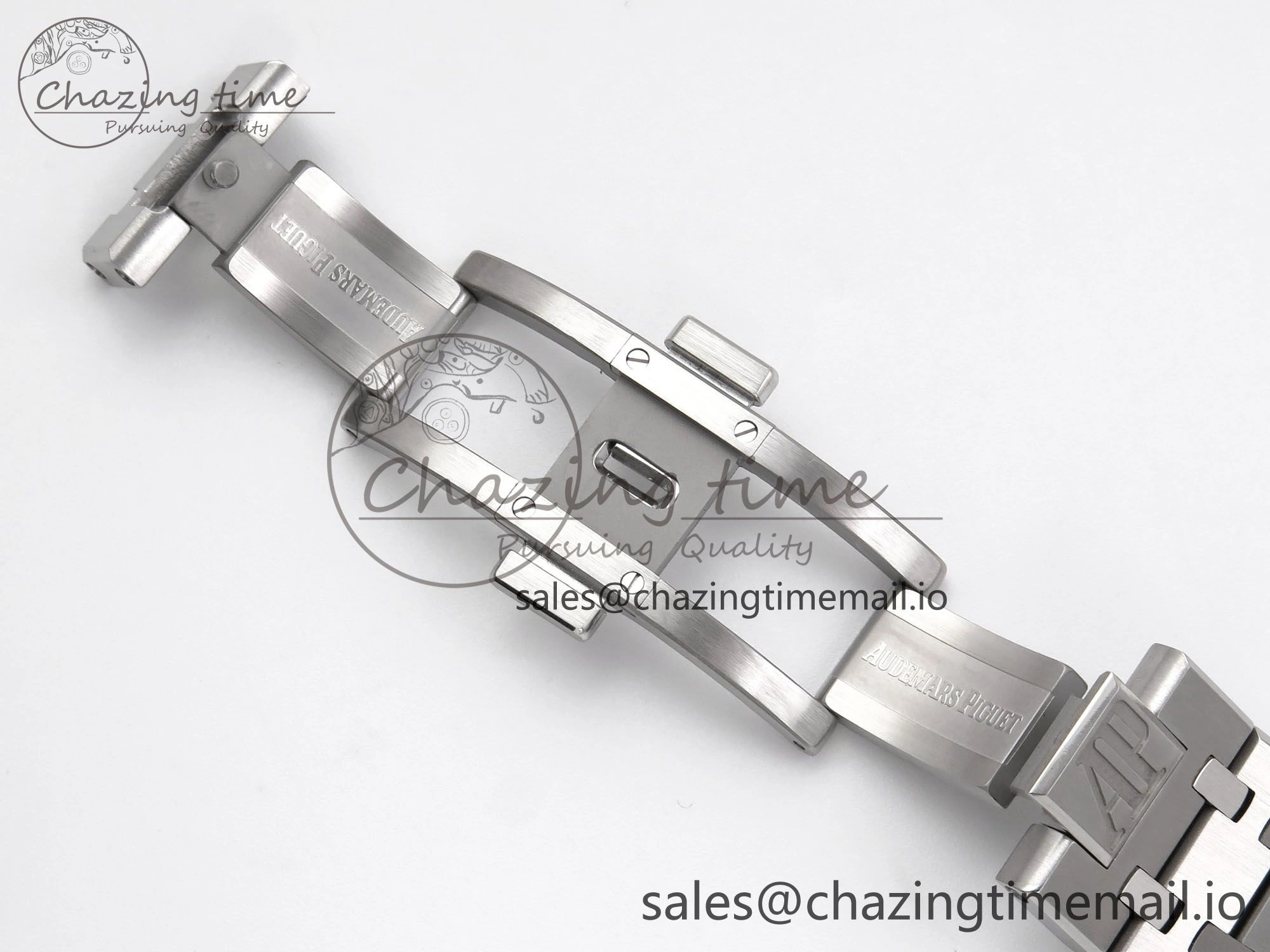 Royal Oak 41mm 15510 “50th Anniversary” SS IPF 1:1 Best Edition Light Blue Textured Dial on SS Bracelet SA4302 Super Clone Fashionable 4384