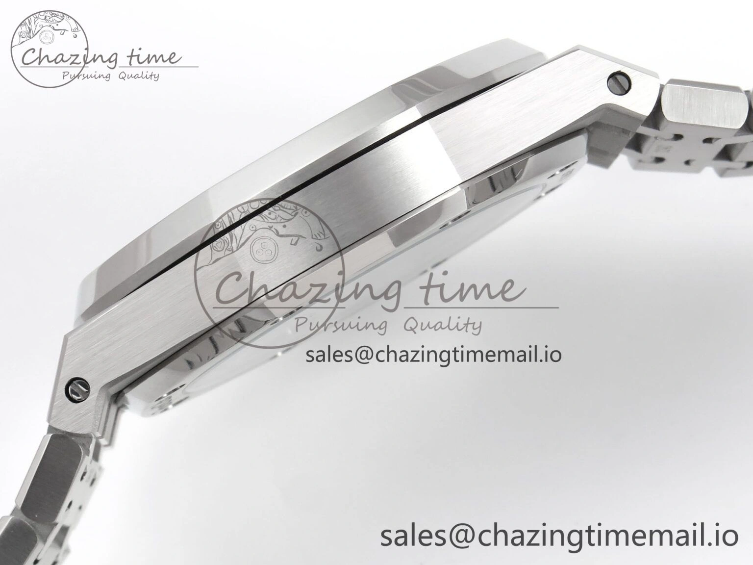 Durable Royal Oak 41mm 15510 “50th Anniversary” SS IPF 1:1 Best Edition White Textured Dial on SS Bracelet SA4302 Super Clone 4389