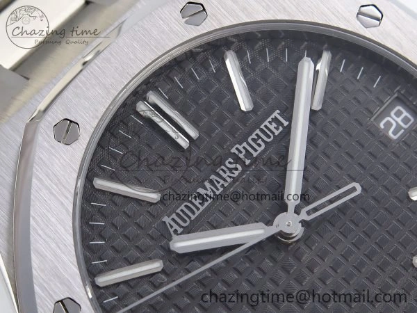 Royal Oak 41mm 15510 “50th Anniversary” SS SF 1:1 Best Edition Black Dial on SS Bracelet SA4302 Super Clone Unisex 4450