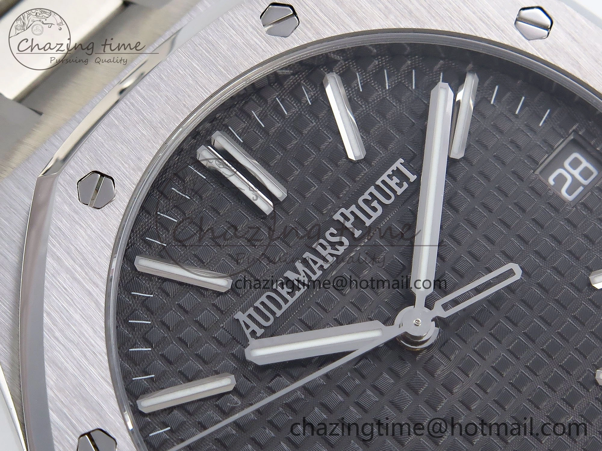 Royal Oak 41mm 15510 “50th Anniversary” SS SF 1:1 Best Edition Black Dial on SS Bracelet SA4302 Super Clone Unisex 4450