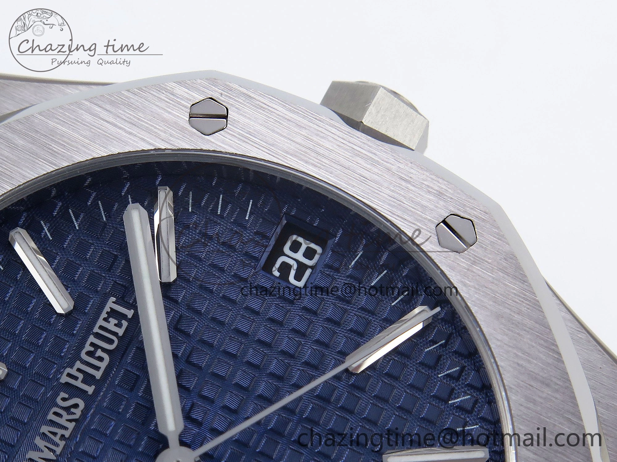 FashionForward Royal Oak 41mm 15510 “50th Anniversary” SS SF 1:1 Best Edition Blue Dial on SS Bracelet SA4302 Super Clone 4451