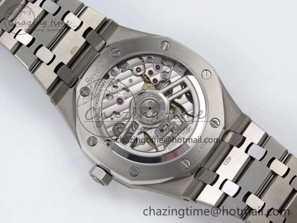 TimelessDesign Royal Oak 41mm 15510 “50th Anniversary” SS SF 1:1 Best Edition Gray Dial on SS Bracelet SA4302 Super Clone 4447