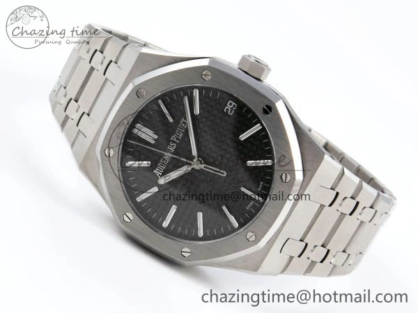 TimelessDesign Royal Oak 41mm 15510 “50th Anniversary” SS SF 1:1 Best Edition Gray Dial on SS Bracelet SA4302 Super Clone 4447