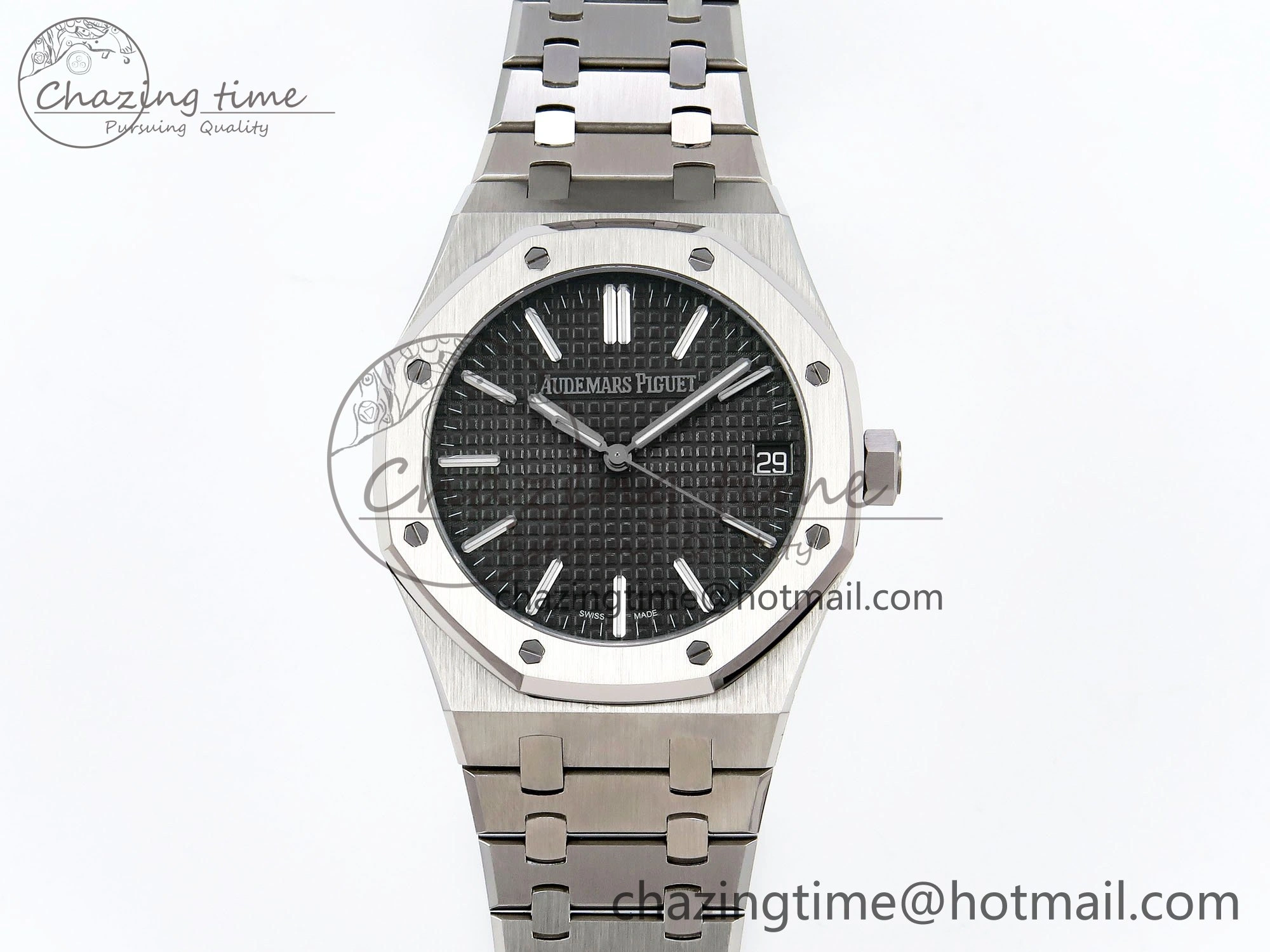 TimelessDesign Royal Oak 41mm 15510 “50th Anniversary” SS SF 1:1 Best Edition Gray Dial on SS Bracelet SA4302 Super Clone 4447