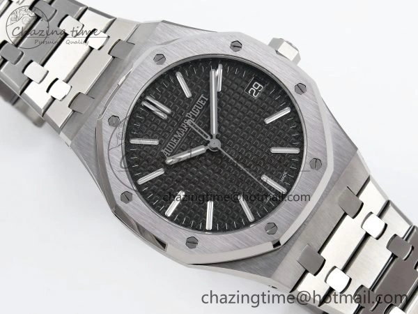 TimelessDesign Royal Oak 41mm 15510 “50th Anniversary” SS SF 1:1 Best Edition Gray Dial on SS Bracelet SA4302 Super Clone 4447